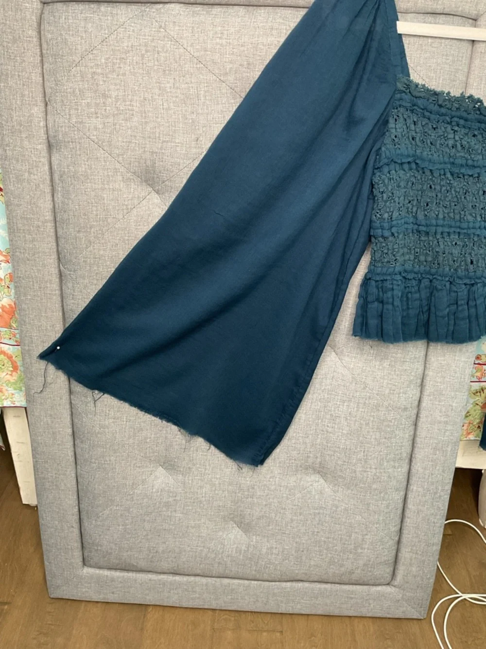 Free People Overboard Smocked Crop Top Bell Sleeve NWT Small